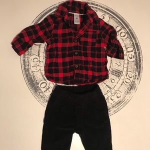 Plaid & Black Thermal Set